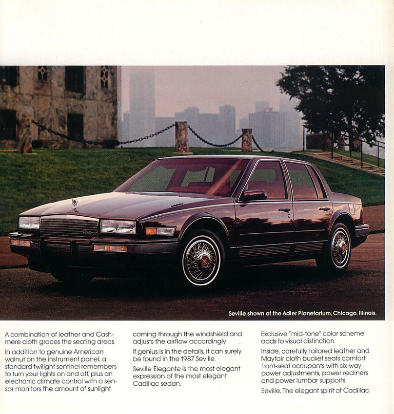 1987 Cadillac Brochure Page 3